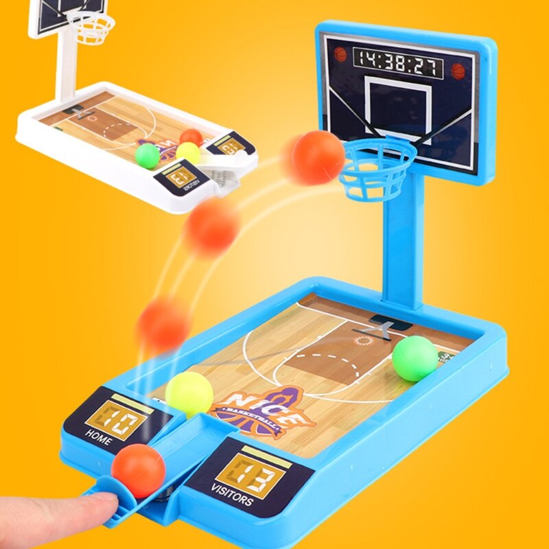 Indoor Mini Basketball Game Set with Hoop 3 Balls Easy Assemble Interactive Basketball Shooting Game for Toddlers Age 3+