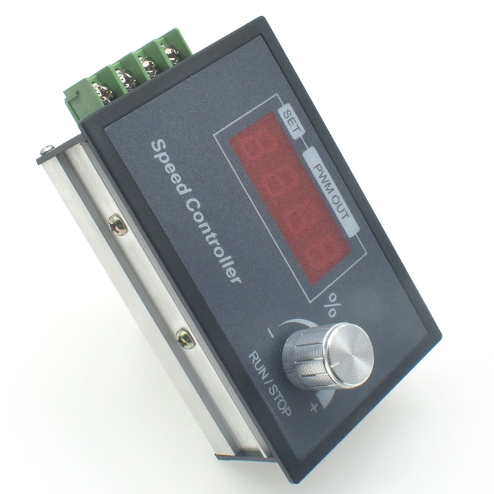 DC6-60V 30A Max DC Motor Speed Controller PWM Rotary Knob Encoder LED Digital Display Brush motor Control Module 1-100kHz