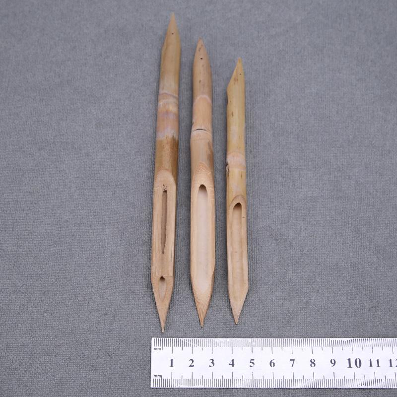 3 pièces/ensemble outils de poterie en argile polymère fort stylo en bambou dur façonnage stylos à roseaux en bambou façonnage d'outils en céramique