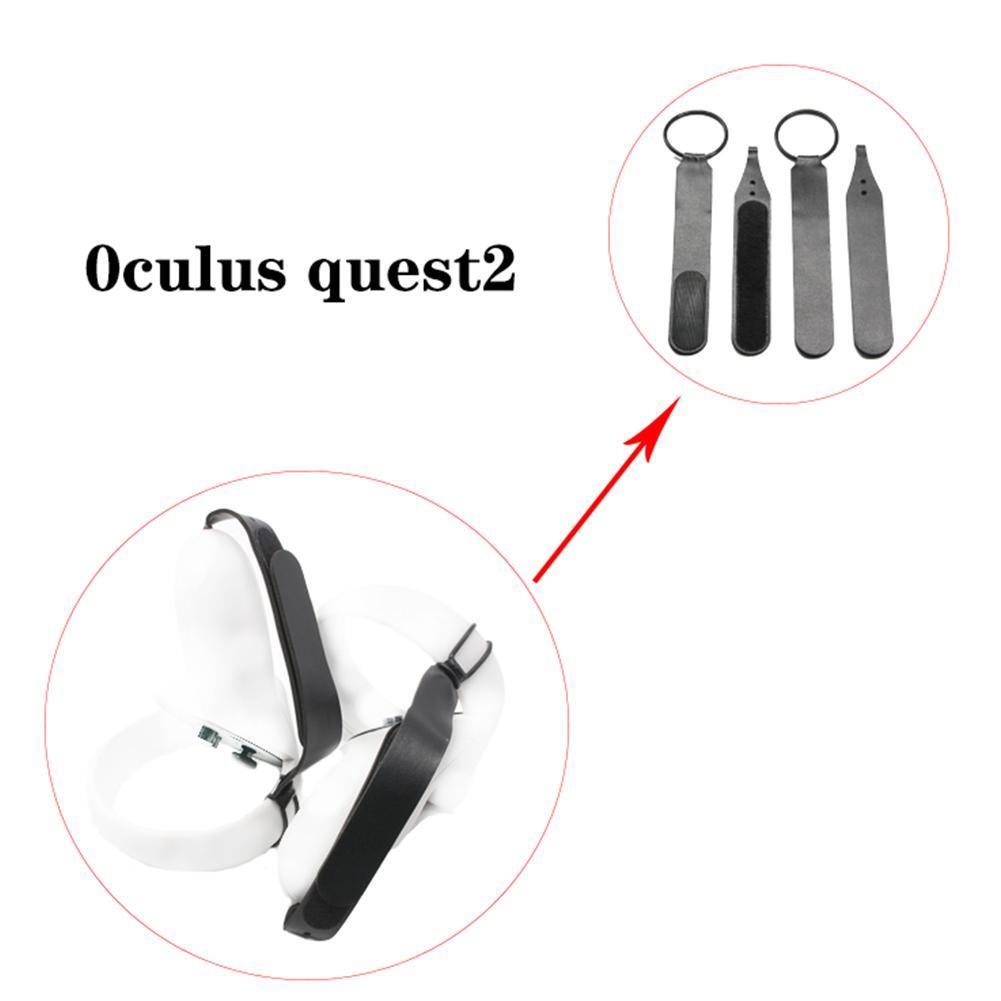 for Oculus Quest 2 Vr Controller Handle Wrist Strap Vr Handle Grip Anti Falling Fixed Belt Non-Slip Strap Adjustable Accessories