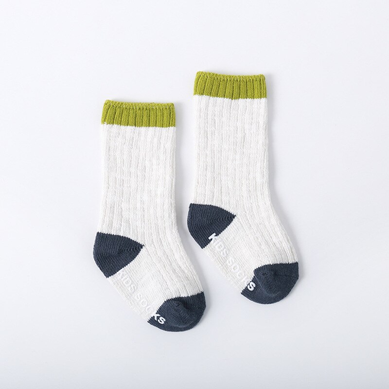 Kindersokken voor meisjes jongens katoenen verdikking kleding accessoires kniekousen voor meisjes kinderen lente antislip hoge sokken: 3 / Ik (3-5t)