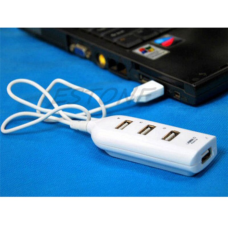 4 Port 480Mbps High Speed Mini USB 2.0 Splitter Split Hub Cable Adapter PC Laptop Notebook