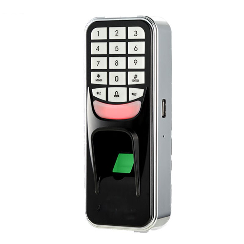 Fingerprint Password Key Lock Access Control Machine Biometric electronic door lock 125KHZ rfid door access control system