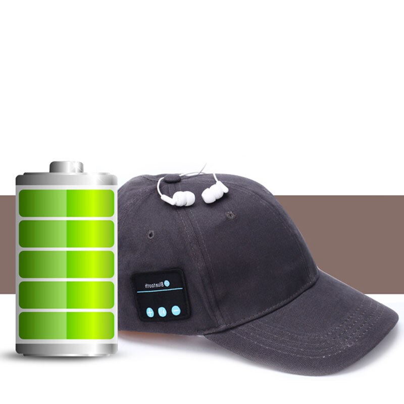 Trådløs bluetooth sports baseball cap smart hat musik hovedtelefon højttaler håndfri med mikrofon til iphone 7 plus samsung  s7 h7jp