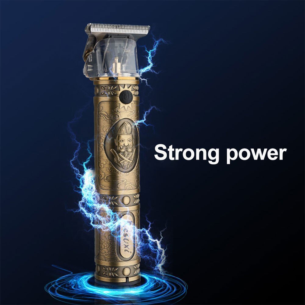 Profession T-Outliner Skeleton Heavy Hitter Cordless Trimmer Men 0mm Baldheaded Hair Clipper Finish Hair Cutting Machine elect