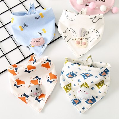 4 Stks/pak Baby Sjaal Burp Doek Bandana Katoen Slabbetjes Pasgeboren Baby Jongen Meisje Peuter Herfst Winter Sjaal Waterdicht Bib: 9