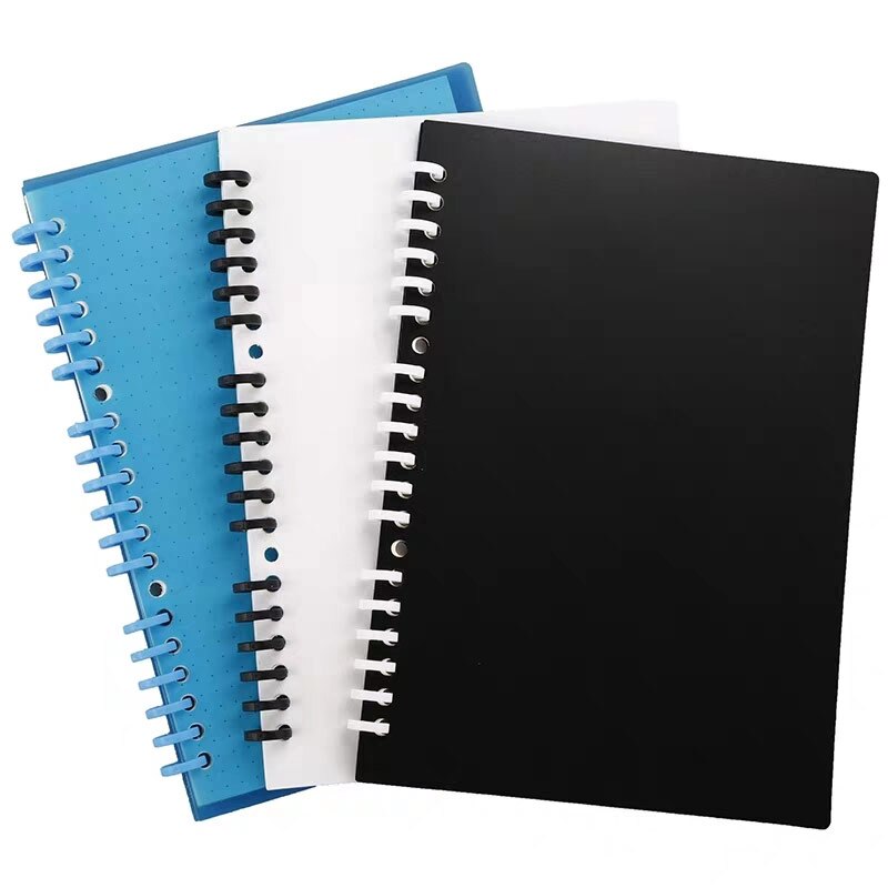 Anillo de encuadernación de plástico para álbum de recortes, círculos de hojas sueltas con 25 agujeros para calendario, para A4, A5, A6, cuaderno de papel, papelería de oficina, 100 Uds.