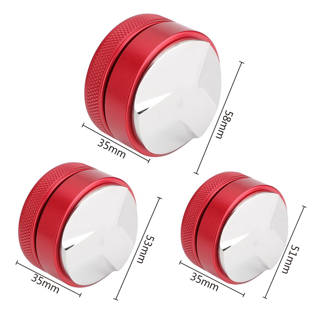 51/53/58mm 304 Acero inoxidable distribuidor de café Gadgets Accesorios de café Espresso Tampers de mano