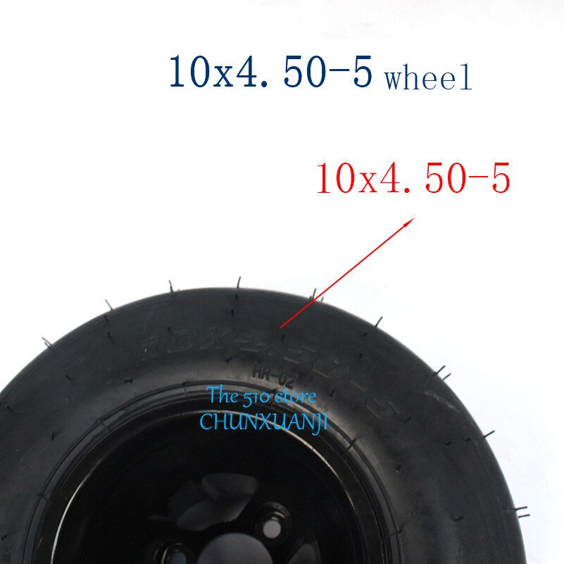 5 Inch Trike Drift Fietsen Go Kart Atv Utv Buggy Voorwiel 10x4.50-5 Vacuüm Band Tubeless Band Aluminium Wielnaaf Velg Kits