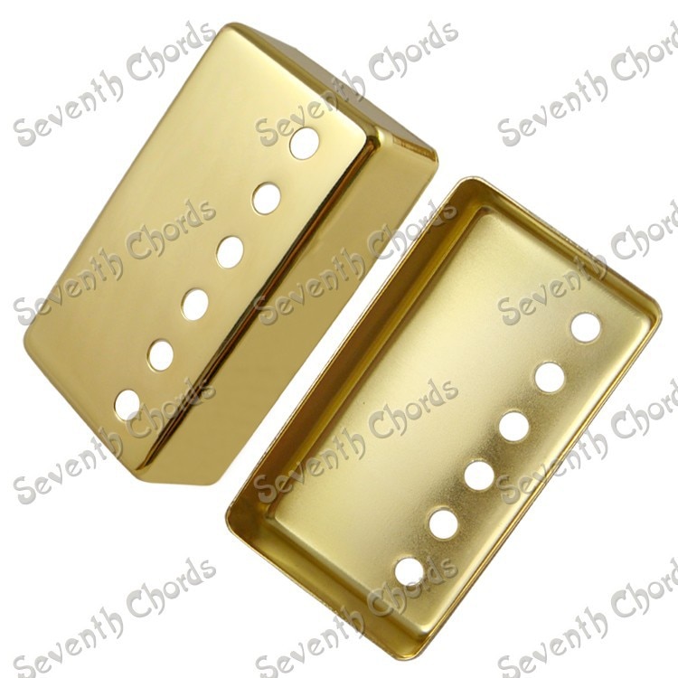 2 Stuks Gold Brass Gitaar Humbucker Pickup Covers Voor Elektrische Gitaar (Neck &amp; Bridge) Gitaar Pickup Covers