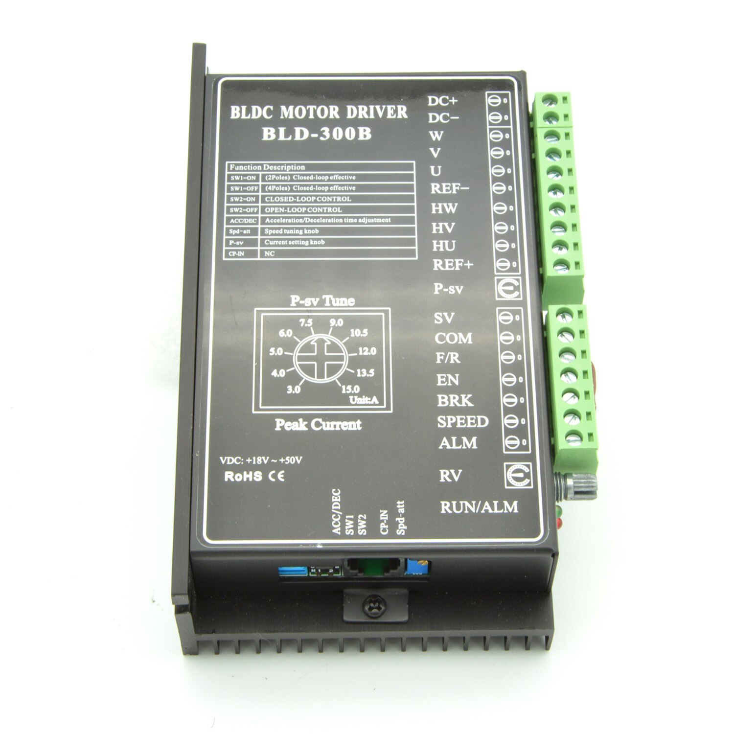 24V 48V Brushless DC Motor Driver BLD-300B 18-50VDC 300W BLDC Motor driver