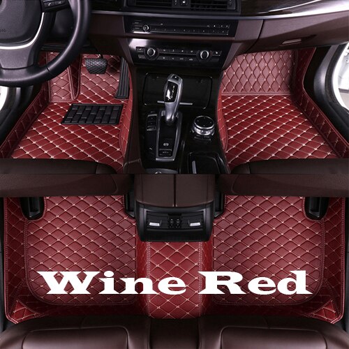 Piso del coche esteras para Jeep Compass 2007, , , , , , , , , , de auto almohadillas de pie: Wine Red