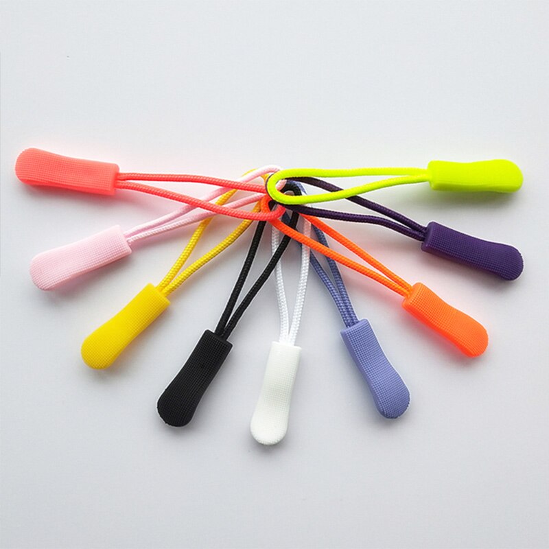 Tirette de fermeture à glissière, 10 pièces, cordon de fermeture à glissière, ajustement d&#39;extrémité, tête de fermeture à glissière de remplacement, Clip de fixation de boucle, valise vêtements, accessoires de couture à domicile