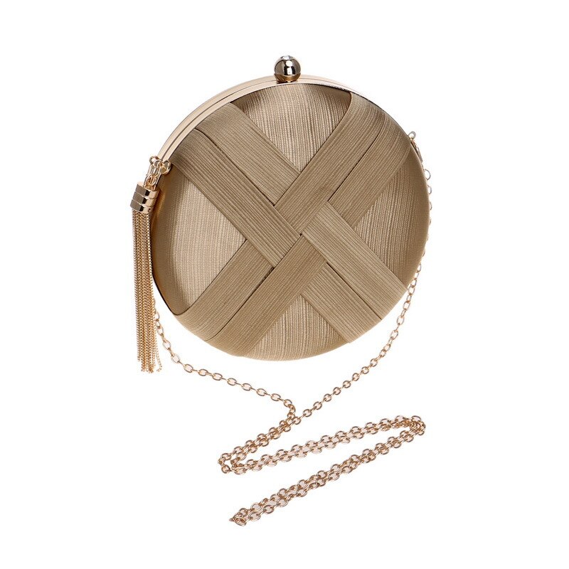 Luxe tas met kwastjes voor dames, schoudertas van leer, avondtas met ketting, messengertas en crossbodytas voor dames