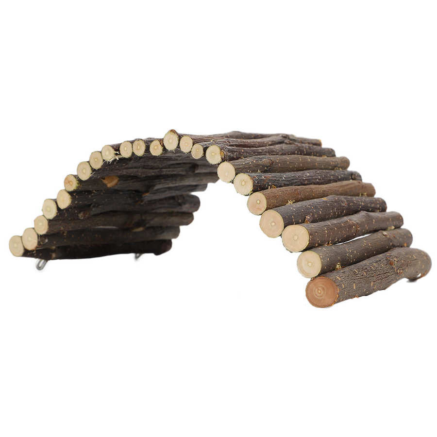 Træ hamster legetøj hamster stige hamster bue bro bue bro hamster stige kanin små dyr kæledyr bur tilbehør