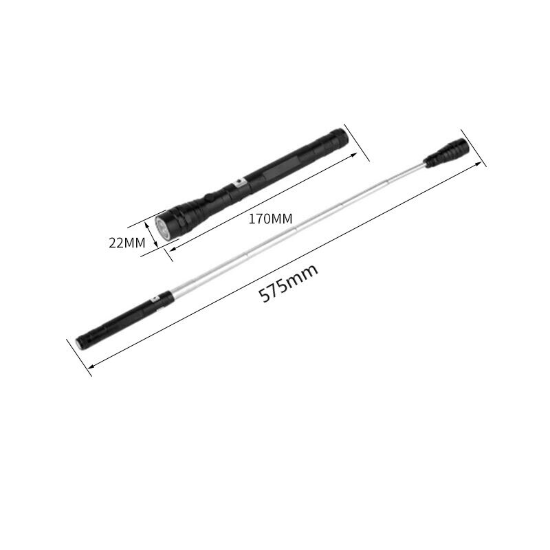 3 Led Draagbare Zaklamp Flexibele Hoofd Zaklamp Zaklamp Met Een Magneet Telescopische Flexibele Lamp Pick Up Tool Lamp Licht