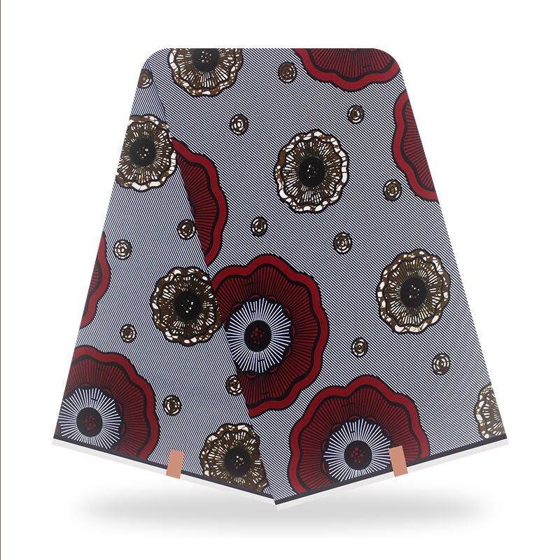 Letter Cotton Original African Ankara Fabric Print Fabric Pagne Africain Wax 6yards Y1116-15