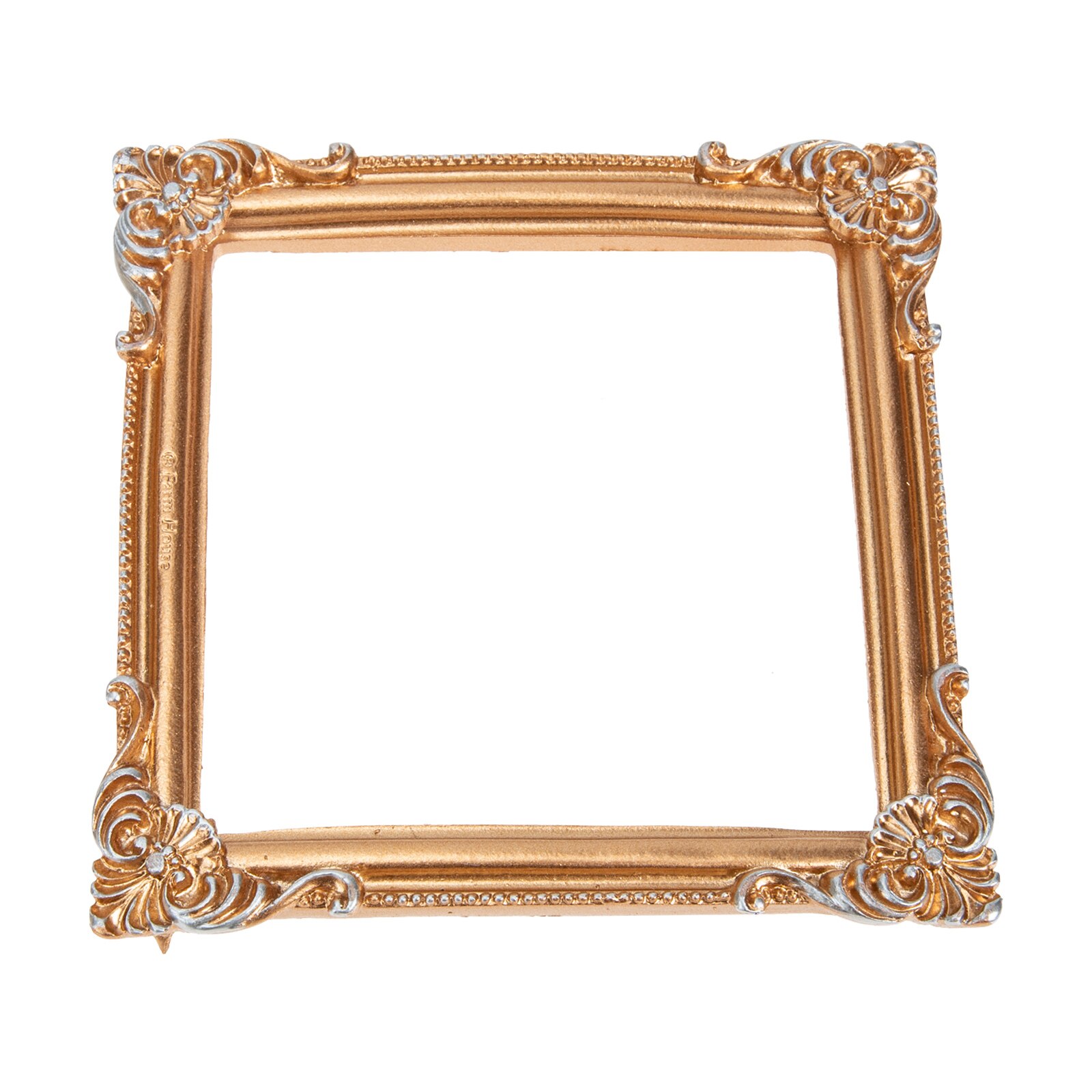 Photo Frame Prop Decorative Resin Picture Frame Retro Picture Frame Prop: Golden