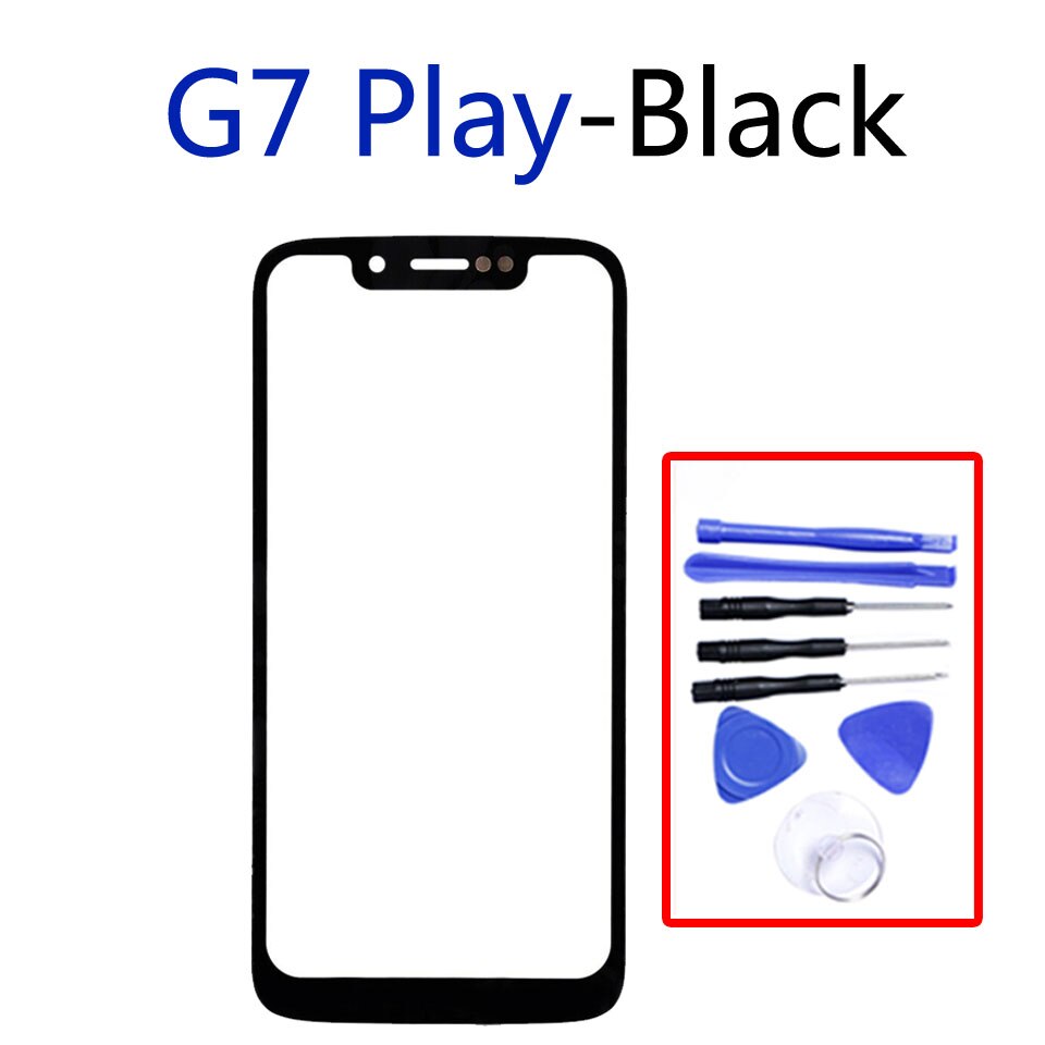 Voor Motorola Moto G7 / G7 Plus / G7 Power / G7 Play Lcd Front Touch Screen Glas Outer Lens vervanging: G7Play-With tool