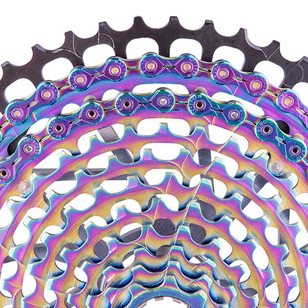 MTB Rainbow Chain Mountain Bike Road Bike Folding Bike 9 10 11 12 Speed Chain Compatible Sprocket