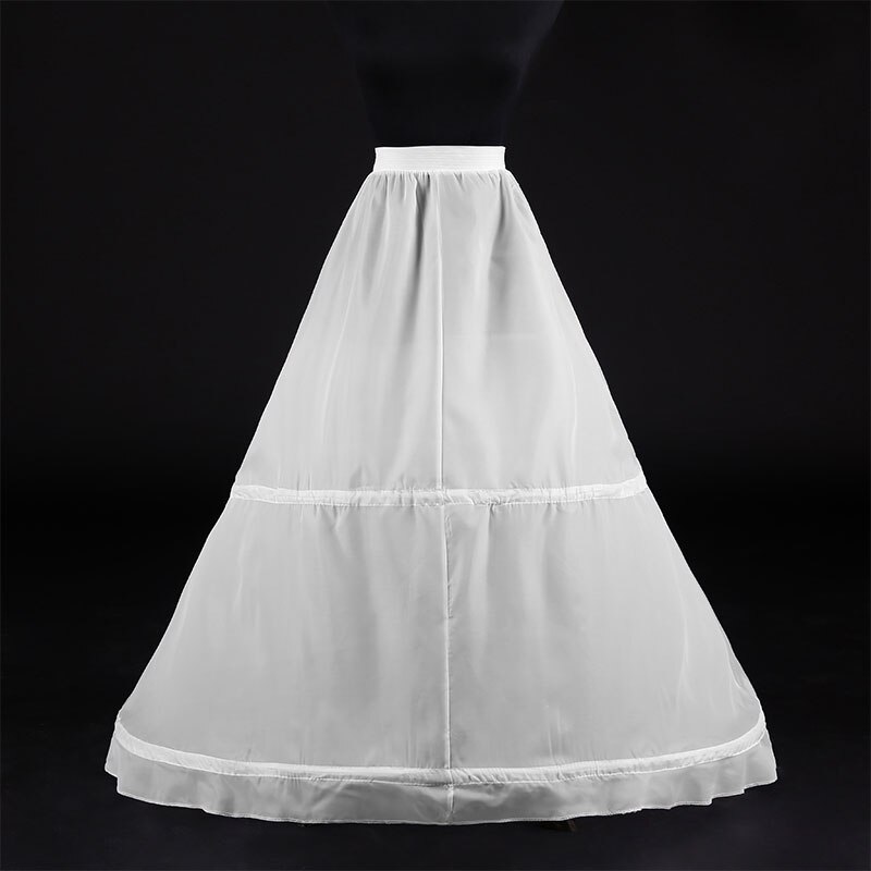 Stijl 2 Hoepel Slip Bruiloft Accessoires Bridal Supplies Zwarte Petticoat Slip