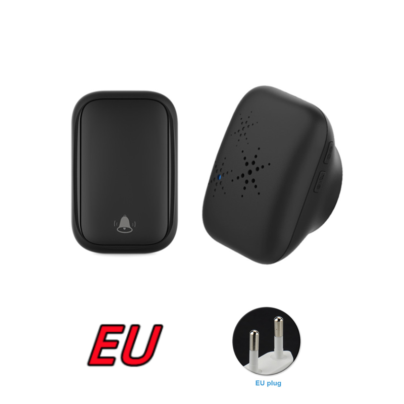 Cerhot Self Powered Outdoor Wireless Doorbell Waterproof Door Ring Chime 150M Distance 38 Songs Home Welcome Door Bell Sets: MULTI