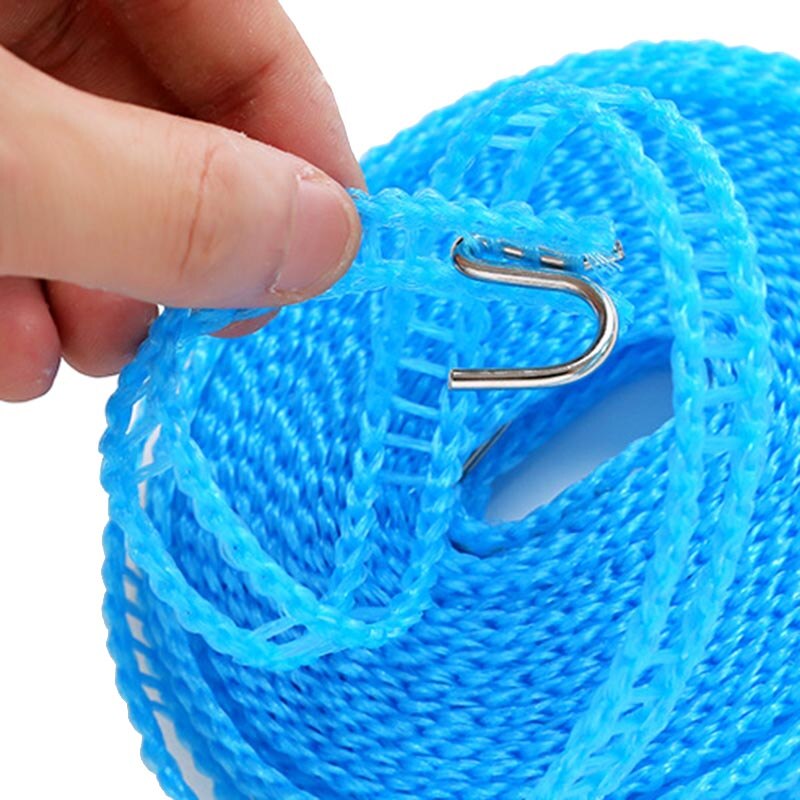 5pcs/set Nylon Clothesline Outdoor Travel Laundry Non-slip Washing Clothes Line Rope 3m/5m LKS177770
