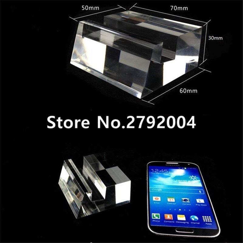 10pcs Clear Acrylic Stand Mount Holder for Cell Phones Plexiglass Universal Phone Stand