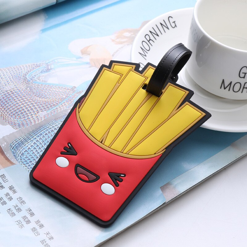 Avocado Unicorn Travel Accessories Cartoon Silicone Gel Luggage Tag Suitcase ID Address Holder Boarding Tag Portable Label Cover