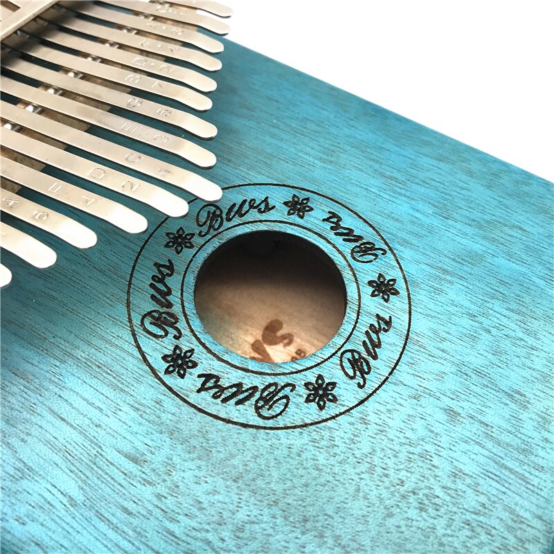 Kalimba 17- nøgle tommelfinger klaver mahogni finer integreret kalimba musikinstrument børn begynder bærbart finger klaver