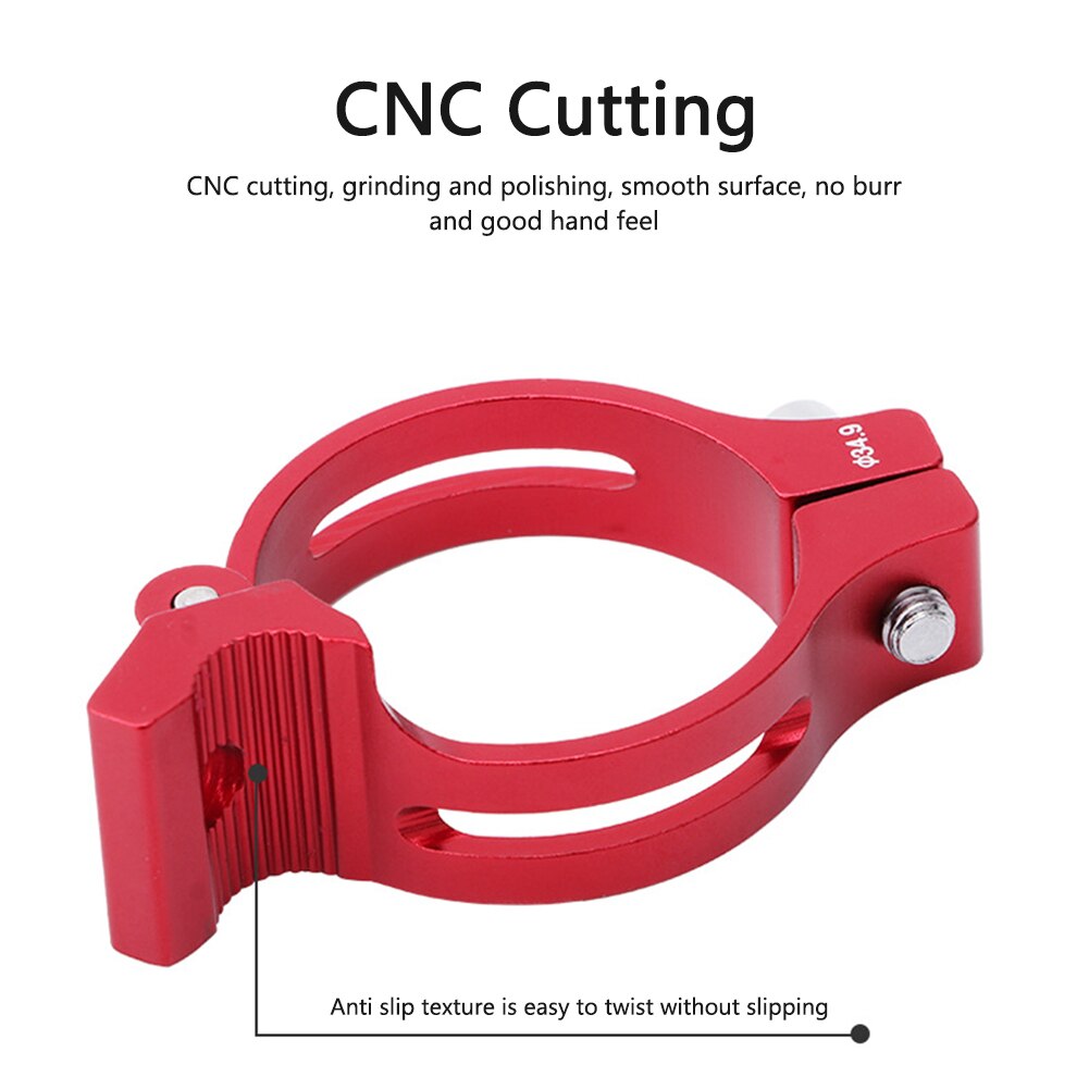 Adaptador de abrazadera de desviador delantero para bicicleta de carretera, anillo convertidor de desviador delantero de aleación de aluminio, accesorios de ciclismo, 31,8/34,9mm