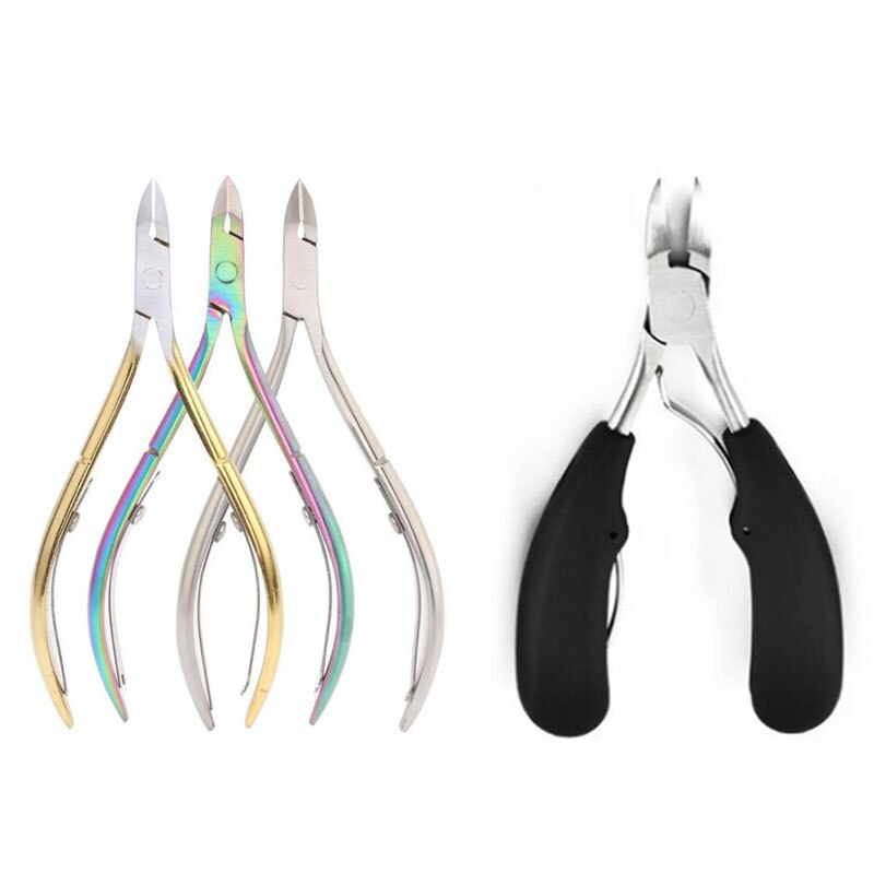 1PC Double Spring Dead Skin Nail Scissor Fingernail &amp; Toenail Cuticle Nipper Trimming Cutter Plier Nail Clipper Tool