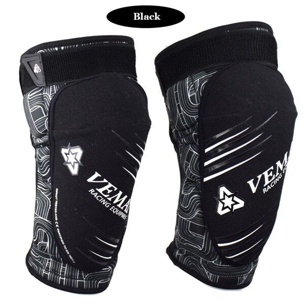 VEMAR Motorrad Schutz kneepad Feuerfeste Moto-Cross Knie Schutz Schutz MTB Schutz Getriebe Kneepad Moto Knie befestigen Unterstützung: VM-E03 Schwarz