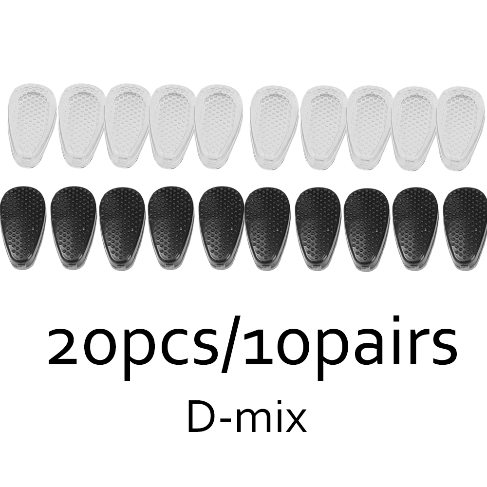 Gafas antideslizantes, soportes nasales, gafas invisibles de silicona, almohadillas para la nariz con cojín de aire, soporte para la nariz autoadhesivo suave transparente: Gris oscuro