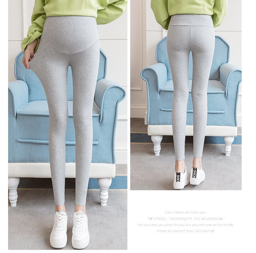Graviditets leggings til gravide tøj efterår vinter fløjl varme graviditetsbukser bukser pantalon grossesse femmel
