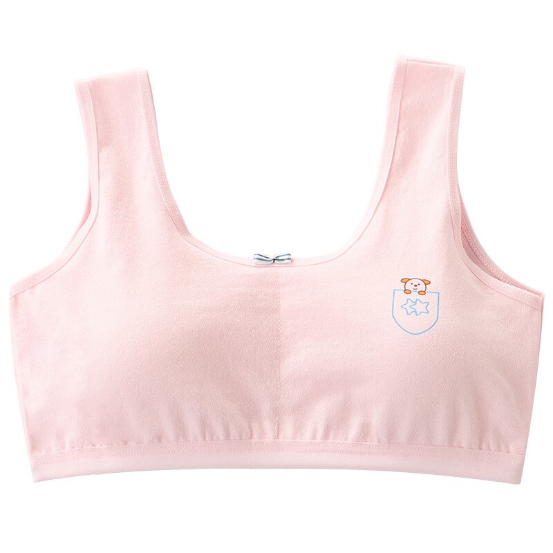 8-16 ans Coton Jeunes Filles Soutien-Gorge Respirant fille Sport Soutien-Gorge Sous-Vêtements Pour Enfants Adolescents Soutiens-gorge Avec Plastron Lingerie Gilet