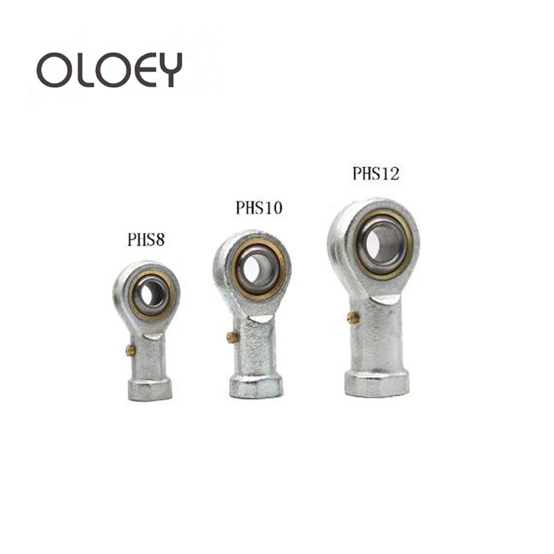 1PCS PHS8 M8 8mm hole 5mm to 14mm metric fish eye Rod Ends bearing female thread ball joint right hand