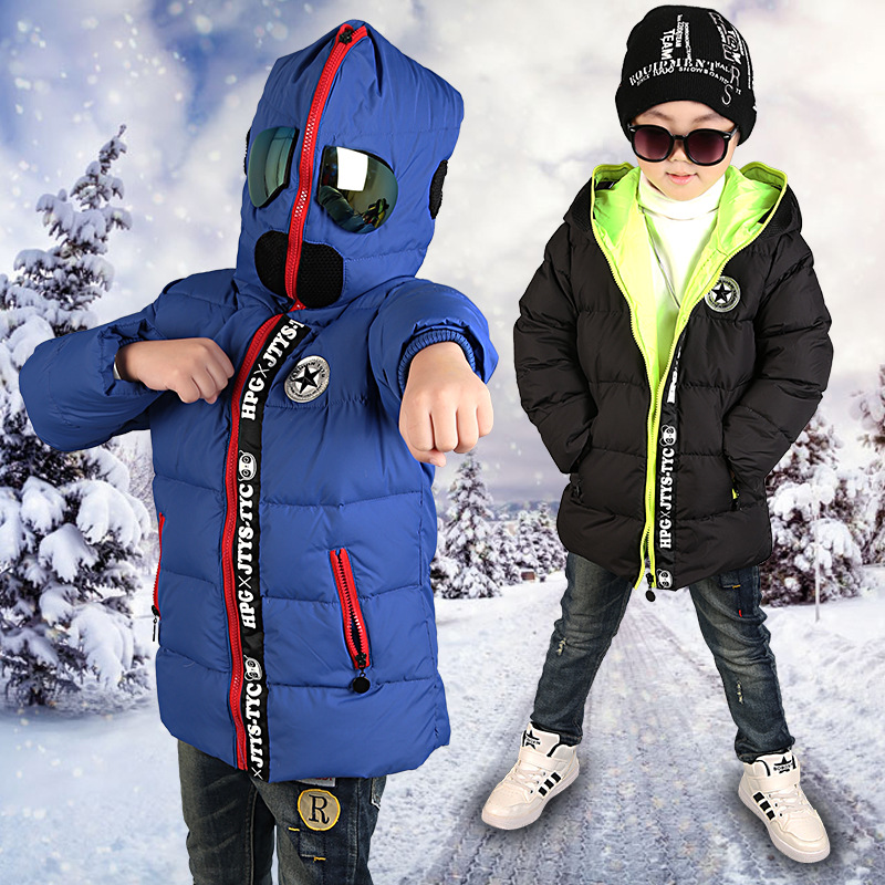 Parcas masculinas de inverno com capuz para meninos, jaquetas e parcas para bebê, 2020