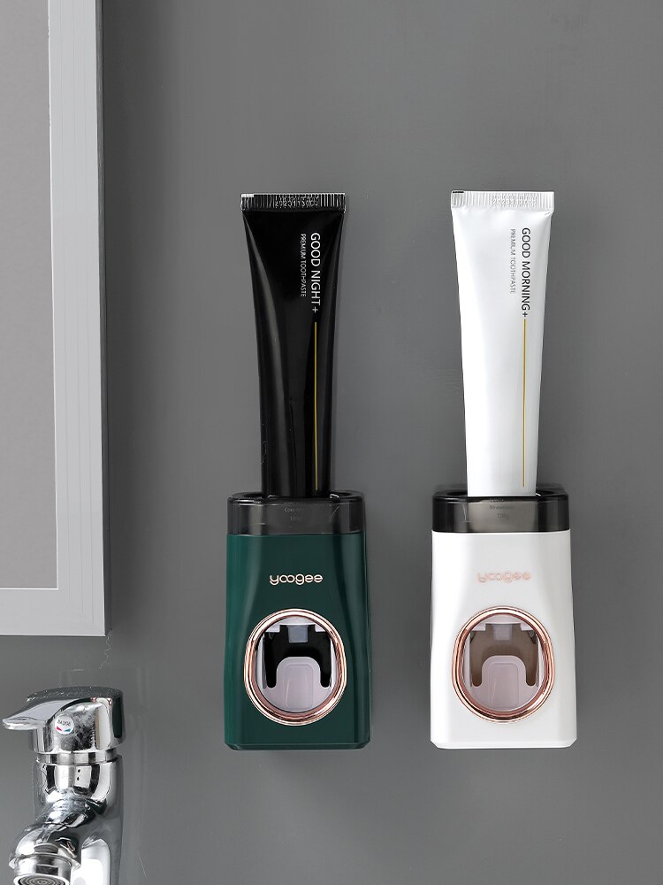 Automatic Tube Toothpaste Squeezer Wall-Mounted Punch-Free Press Toothpaste Dispenser No Waste Banheiro Bathroom Accessories 50