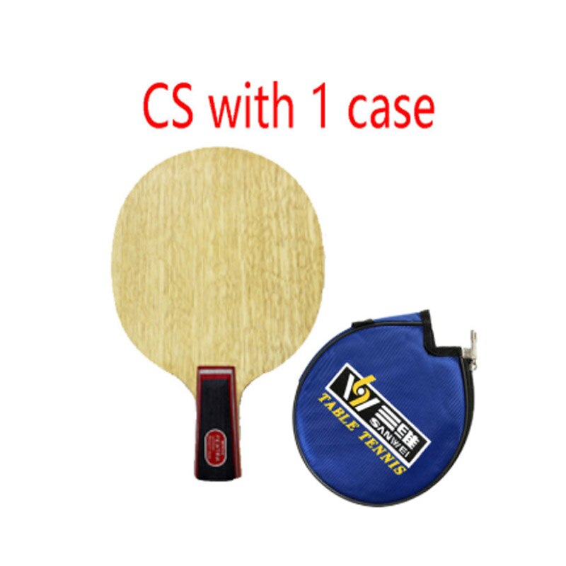 Sanwei fextra 7 ( nordic vii) bordtennisblad  (7- lags tre, japan tech, stiga clipper cl struktur) racket ping pong bat padle: Cs med 1 etui