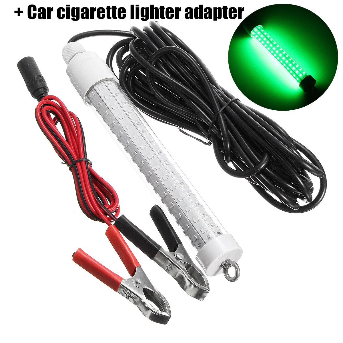 Luz LED de pesca de 10W y 12V, luces LED subacuáticas para estanques que atraen peces, lámparas LED de atracción nocturna, luz sumergible, herramienta de pesca