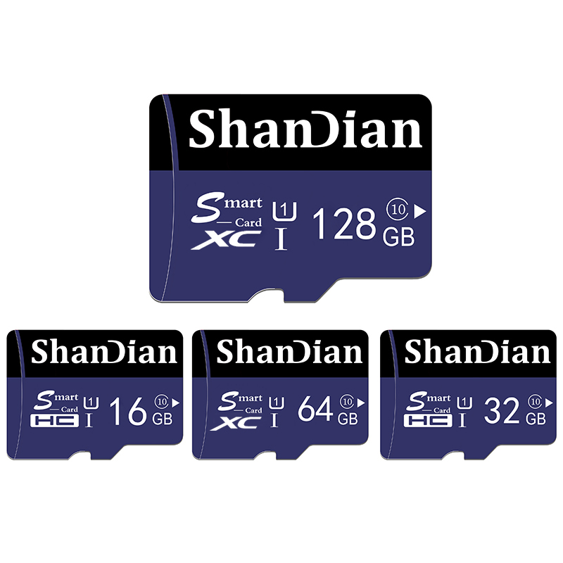 10-U3 TF SD Card 128GB 64GB 32GB 16GB 8G Memory Card Flash Class 10 Support Mobile Phones UAV Etc Card Reader