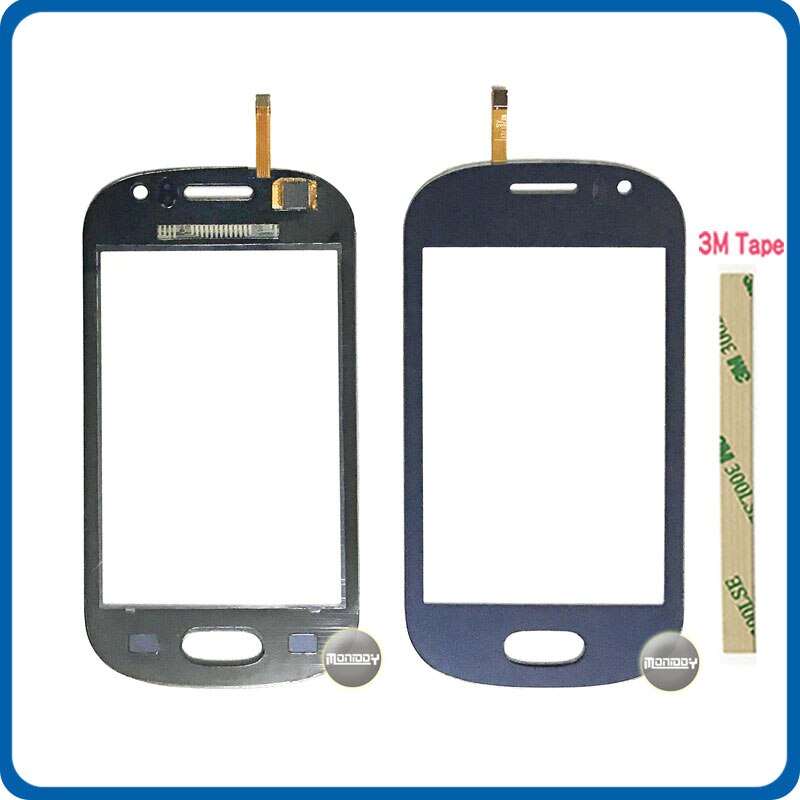 3.5 "Voor Samsung Galaxy Fame S6810 S6812 Touch Screen Digitizer Sensor Outer Glas Lens Panel Blauw Wit