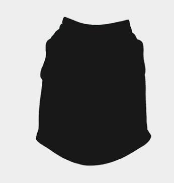 Ensfarvet hundeskjorte billigt hundetøj til små hunde sommer chihuahua t-shirt sød hvalp vest yorkshire terrier kæledyr tøj: Sort / S