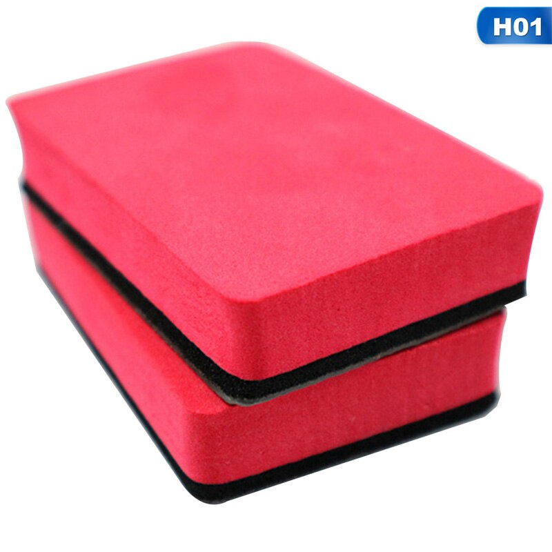 Almohadilla mágica para Barra de arcilla para coche, almohadilla limpiadora de bloque de esponja, almohadilla de cera para limpieza de coche, herramientas de limpieza de color rojo