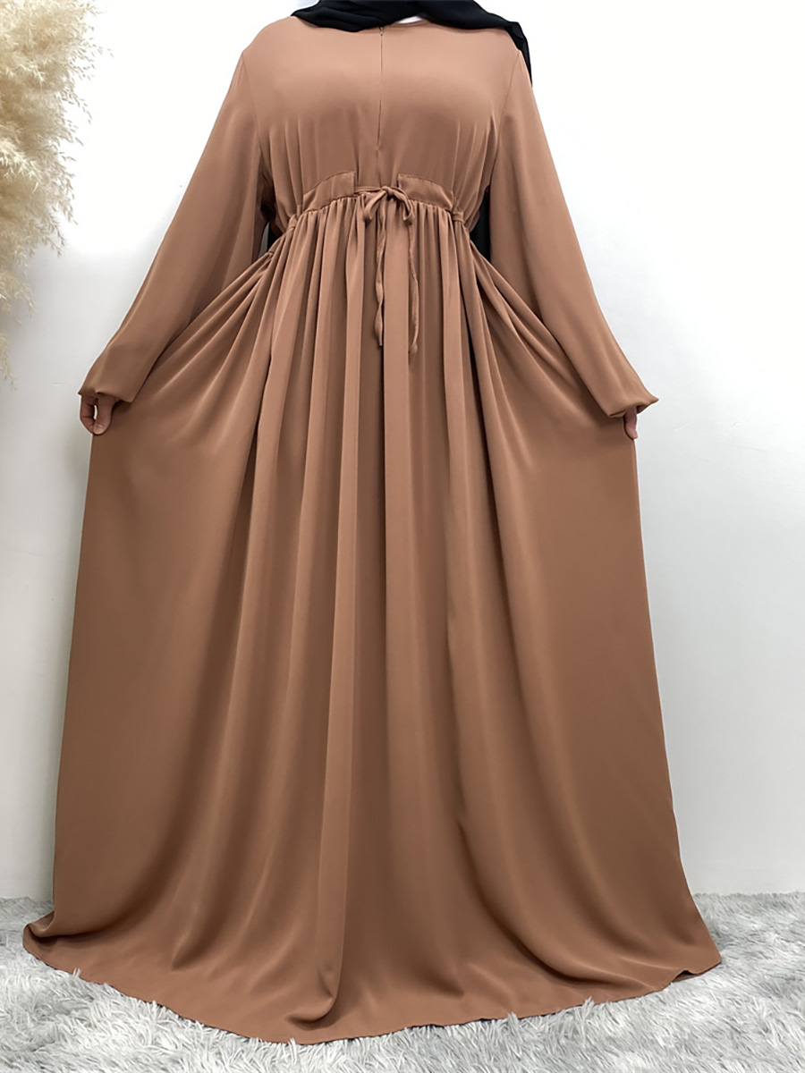 Ramadan Abayas For Women Front Zipper Muslim Hijab Dress Turkey Kaftan Islamic Dresses Hidden Belt Modest Robe Dubai Kimono