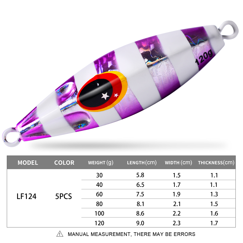 Proberos 1pc glödande metalljiggfiskebete, bioniskt havsbete med realistisk aktion, hållbar långsam jigg för nattliga fångster