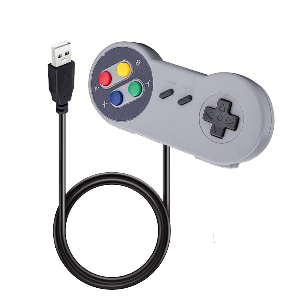 Usb-kontroller spilljoystick gamepad til bringebær pi spillpad til vinduer pc mac datamaskin kontroll joystick gamepad 1 stk