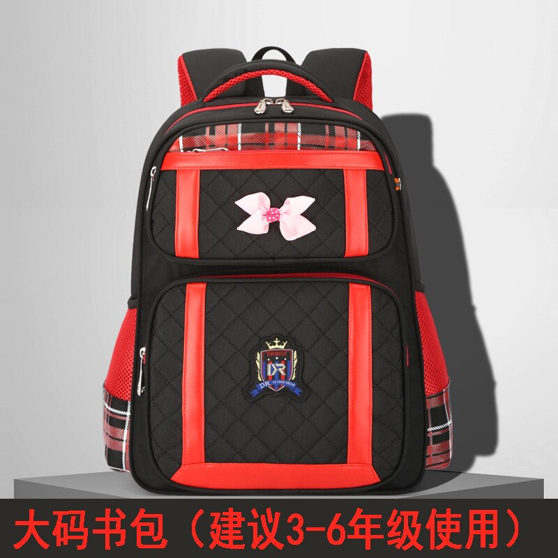 Waterproof Children School bags Girls Orthopedic school Backpack Kids Book Bag princess primay school Backpack bolsa infantil: large black