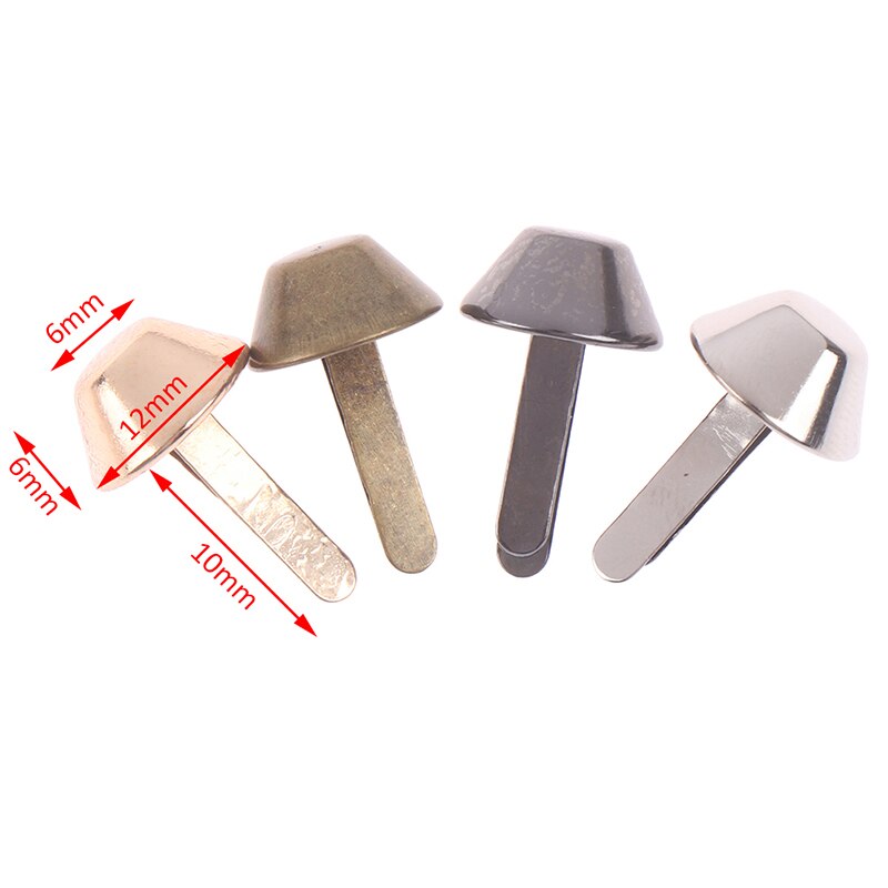 50 unids/lote 12mm remaches espárragos ronda rápida remache para artesanía de cuero cinturón bolsa ropa prendas de vestir Zapatos Collar Deco